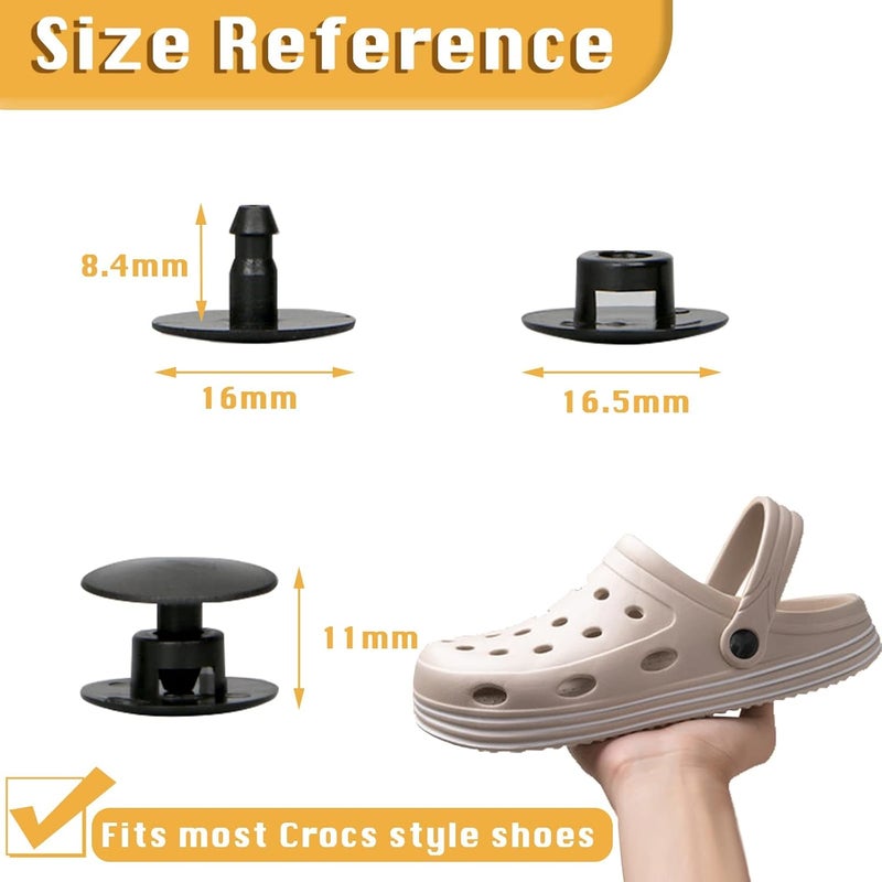KOTESLLOE 8 Sets Replacement Rivets for Crocs, Replacement Parts for Crocs - Image 4
